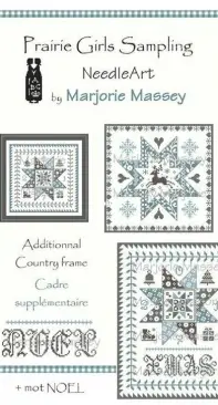 Prairie Girls Sampling Needleart by Marjorie Massey - Country Stars