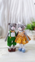 Ludaorlova Toys - Lyudmila Orlova - Marthin and Liza Kittens - Russian