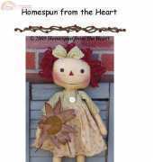Homespun from the Heart HFTH#158 Daisy Raggedy Ann"