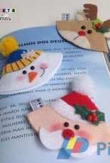 Arquiteta de Mimos - Felting Christmas Bookmark - Portuguese - Free