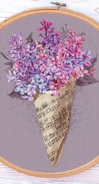 Ameli Stitch - Lilac in Music Paper by Anna Smith