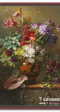 7 Elephants - Still Life with Flowers in Greek Vase