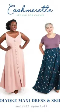 Cashmerette Patterns - 1104 - Holyoke Maxi Dress and Skirt