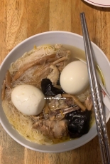 Chicken and egg noodle soup