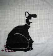 Black and White cat from city stitcher complete