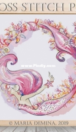 Little Room in the Attic - Pink Mermaid Wreath / Joyful Siren MS / Joyful Siren DS by Maria Demina