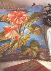 Begonias in Needlepoint by Graham Rust.