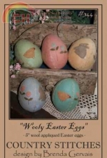 Wooly Easter Eggs by Country Stitches Brenda Gervais