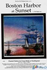 The Fine Arts Heritage Society - 144 Boston Harbor at Sunset by Fitz Hugh Lane