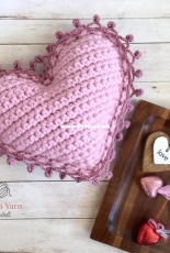Spin a Yarn Crochet-Jillian Hewitt - Heart Pillow Free Crochet Pattern - Free