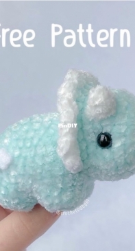 Crocheted By El - Triceratops - Free