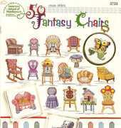 American School of Needlework 3733 - 50 Fantasy Chairs