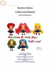 Dolls And Daydreams-Rainbow Babies 5 Hair Looms Patterns