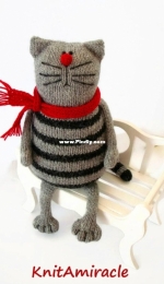 Pablo the Serious Cat by Nelly Shkuro - KnitAmiracle