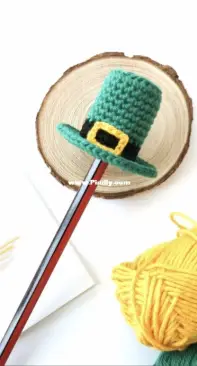 Stitch by Fay - Fay Lyth - Leprechaun Pencil Hat Crochet Pattern - Free