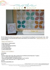 Moda Bake Shop-Flower Girl Quilt by L.Terry-Free Pattern