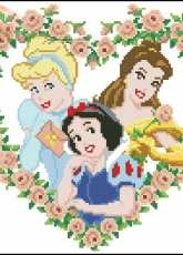 Vervaco 70.930 Disney princess xsd