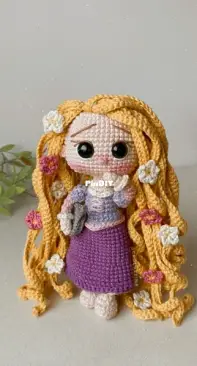 Crochetina - Paulina Cáceres - Tangled - Rapunzel - Spanish