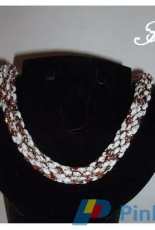Necklace with super duo bead