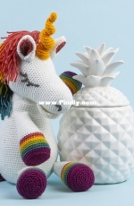 WeCrochet -  Brenda K. B. Anderson - 58090 - Sparkles the Unicorn Softie -  Free