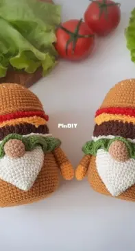 Crochet Wonders Design - Olga Kurchenko - Hamburger Gnome - (ENGLISH)
