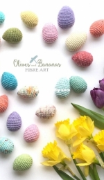 Olives and Bananas Fibre Art - Amy Vervoort - Crochet Easter Egg Pattern - Free