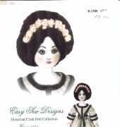 Easy Sew Designs Brown House Dolls B-1580 Historical Cloth DC - Circa 1858
