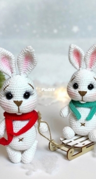 Shop magic toys - Anastasia Erokhina - Новогодний зайка - New year bunny  - Russian