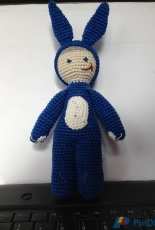 Philou in bunny costume
