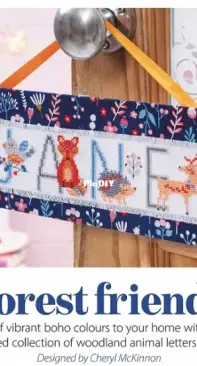 Forest Friends ABC by Cheryl McKinnon from Cross Stitch Crazy PCS + XSD