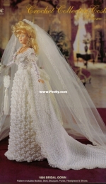 Paradise Publications Crochet Collector Costume Vol. 35 1889 Bridal Gown