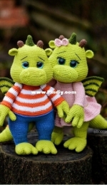 Bobrik toys - Natalia Bober - Dragons Philipp and Lilya - Дракошки Филя и Лиля - Russian
