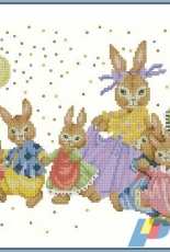 Lanarte 15539 Rabbits Party by Christ Vogl in XSD/PCS