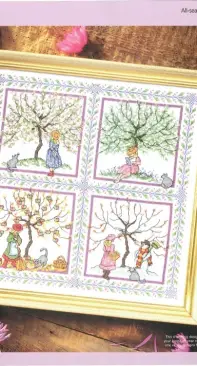 Stitching for all Seasons -  All-Seasons Sampler by Karen Brittan from Cross Stitch Gold 72