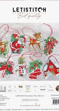 Letistitch 966 Christmas Toys XSD