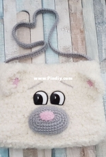Unknown designer - Free crochet bear bag - German - Free