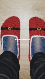 Santas belly slippers