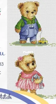 My Embroidery - Made For You Stitch - Baby Bears by Lydia Ryazantseva