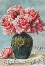 Vase of Roses by Ekaterina Volkova/Екатерина Волкова