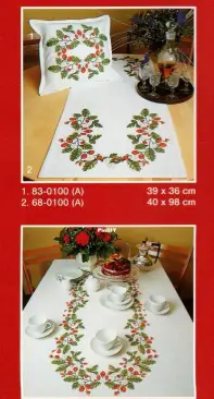 Permin of Copenhagen - 28-0100, 44-0100, 58-0100. 68-0100. 83-0100 Strawberries XSD