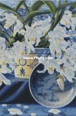 Chimera Orchid and gzhel