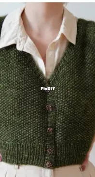 Hobbiton Vest by Helene Arnesen - Fabel Knitwear - English, Norwegian