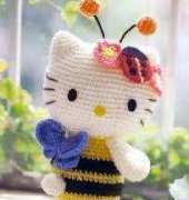 Unknown Designer- Amigurumi Hello Bee Hello Kitty