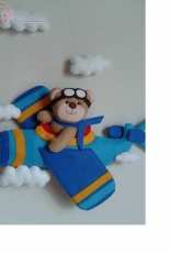 Aventuras em feltro-Felt Bear Aviator-Portuguese-Free Pattern