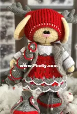 Crochet Bunny Art - Irina Tarasova - Noel Outfit