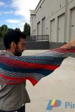 Renegade Knitwear-Chaotic Color Shawl by Christopher Salas