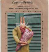 Country Friends-#545-Sweetheart Bunny by Cindy Martin