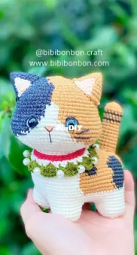 Bibibonbon - Crochet Pattern Amigurumi: Lucy the Calico cat - english