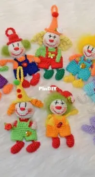 Mtinitoon - Martina Ecki / Müller - Keychains Clowns