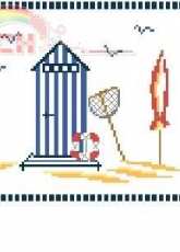 DMC XC0371A Sur la plage - cabine